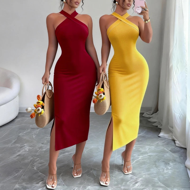 Robe Midi Moulante Femme | Élégante et Tendance