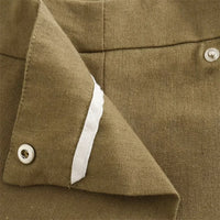 Autumn New Women'S Scarf Style High-Waisted Wide-Leg Pants Stylish Cotton Linen Fabric Texture Asymmetrical Trousers