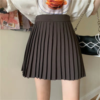 Sweet High Waist Pleated Mini Skirt Student Stylish Slimming Versatile Summer A-Line Half-Length Skirt Fresh and Cute Style