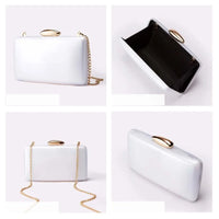 New Acrylic Evening Clutch Bag for Woman Fashion Luxury Wedding Party Purse Bag Casual Chain Shoulder Crossbody Bag A641