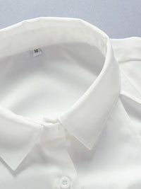 White Shirt Women Blouse Autumn Turn-Down Collar Long Sleeve Lace up Sexy Blouse Shirts Elegant Ladies Streetwear Blusas