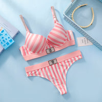 Victoria S Secret Wireless Demi T Shirt Bra Panties Set Sexy Lingerie Women Bra Set Lace Push up Comfortable