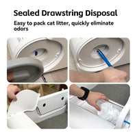 Open Automatic Cat Litter Box Smart Self-Cleaning Remote Control via App Cat Toilet Litter Tray New Electric Cat Toilet