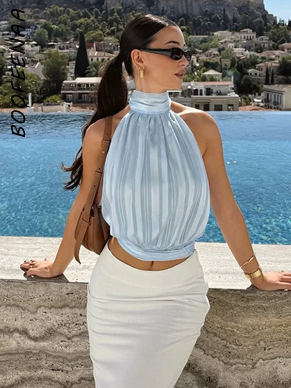 Top Femme Dos Nu | À Lacets Sexy et Tendance