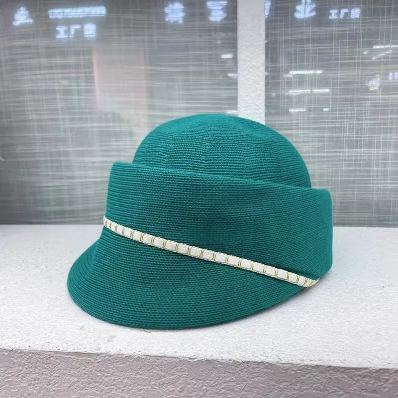 New Spring and Summer Thin Breathable Equestrian Hats for Women Show Small Face Outdoor Travel Photo French Elegant Retro Berets