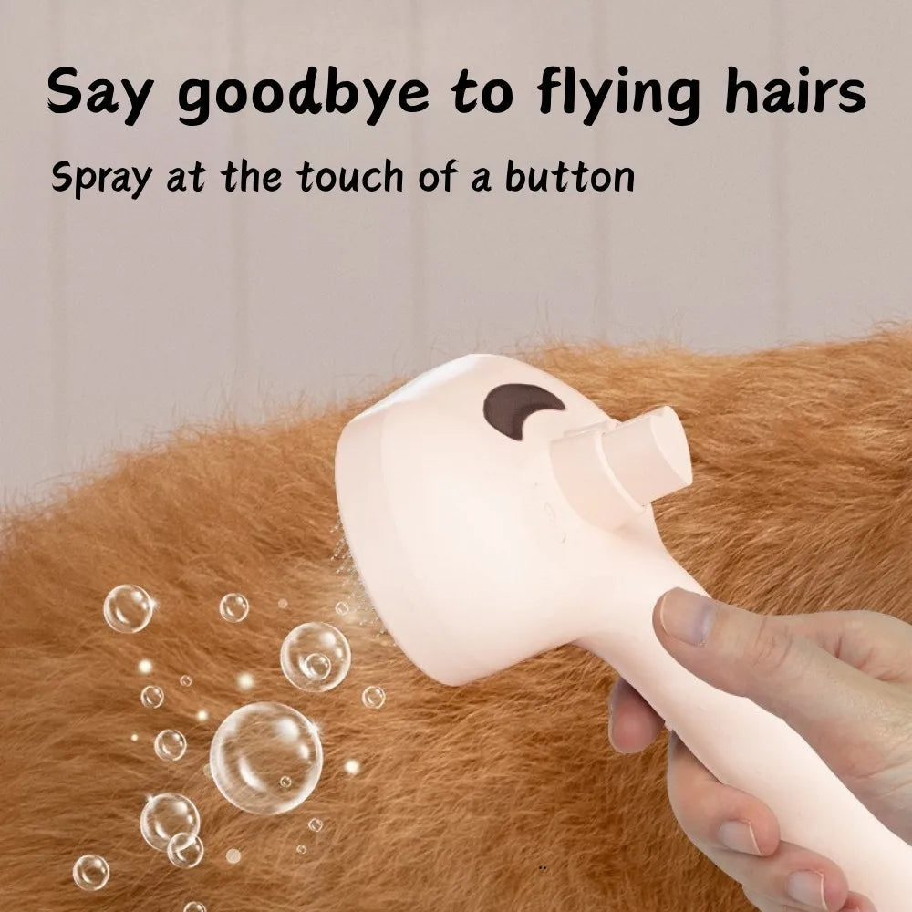 Pet Spray Grooming Comb Pet Hair Cleaner Brush Floating Messy Hair Cleaning Dog Cat Lint Removal Brush for Dogs Cats
