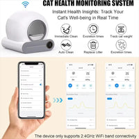 Smart Self-Cleaning Plastic Cat Litter Box Certified Easy Clean for Cats Smart Application