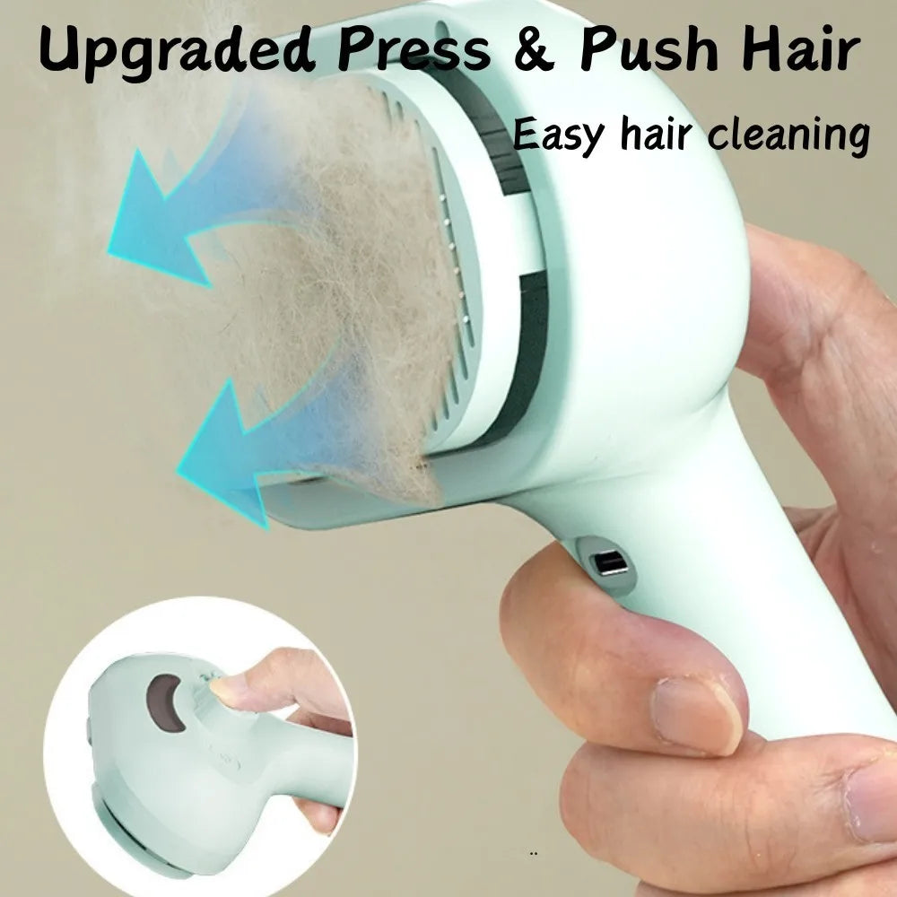 Pet Spray Grooming Comb Pet Hair Cleaner Brush Floating Messy Hair Cleaning Dog Cat Lint Removal Brush for Dogs Cats