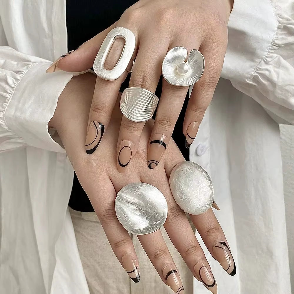 Bagues Géométriques Femme | Asymétriques et Ajustables
