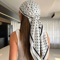 2026 Silk Shawl Square Scarf for Women Print Headband Foulard Satin Hijab Hair Bands Neckerchief Female Head Wraps Bandana