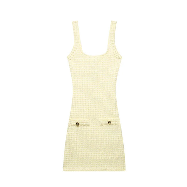 Robe maille femme à col rond