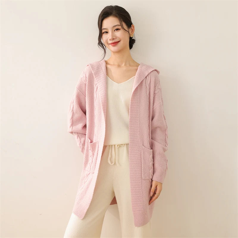 Cardigan long femme coupe longue tendance
