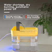 Automatic Cat Water Dispenser, Capacity of 50.72 Ounces, USB Powered Pet Water Dispenser, Suitable for Cats and Dogs,
