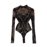 Summer Chic Streetwear Flocking Slim Bodysuit Women Sexy Backless Rompers Female Fashion Korean Bodycon Jumpsuits