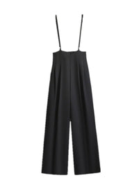 2026 Summer Long Pants, Slimming High-Waisted Draped Wide Leg Blazer Pants, Suspender Trousers Jumpsuit