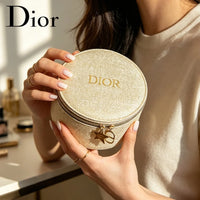 Christian  ’S Bag Women round Cake Shaped Makeup Bag Multi-Purpose Portable Lunch Box Storage Pouch Delicate All-Season