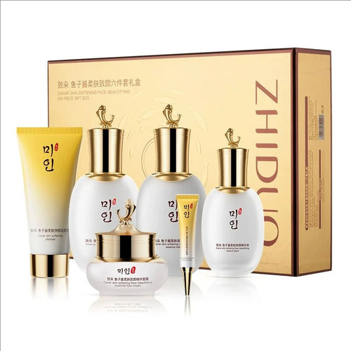 Facial Skin Care Set Caviar anti Wrinkle Hyaluronic Acid Face Serum Moisturizing Skincare Kit Beauty Health Korean Facial Care