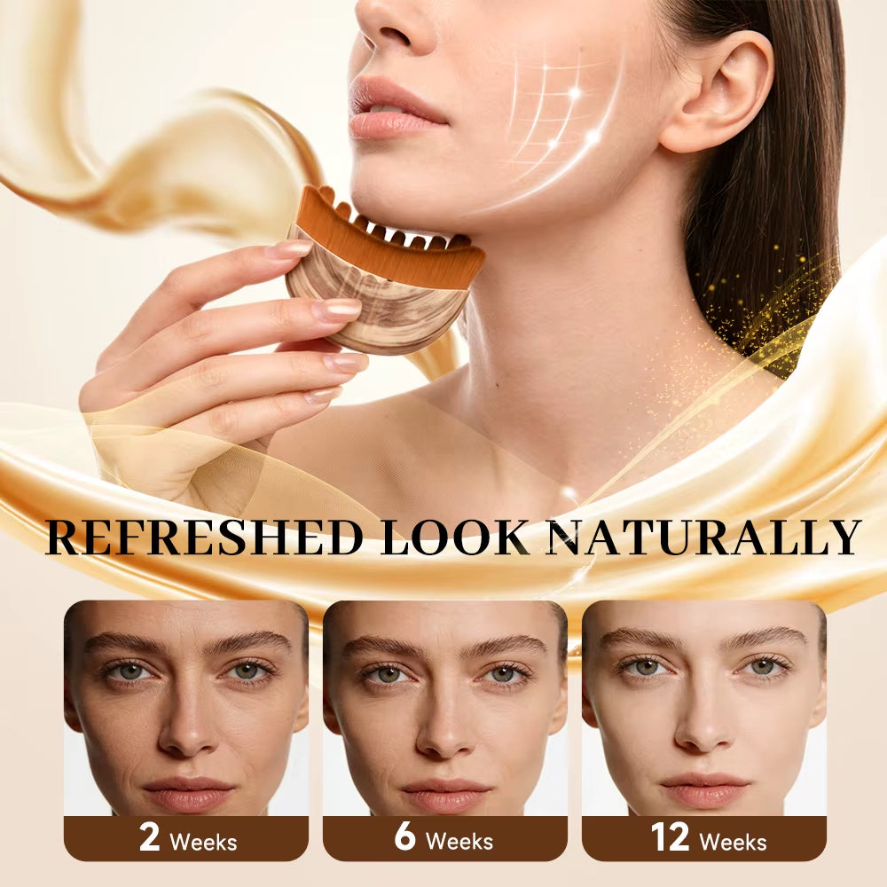 Portable Lymphatic Contour Face Brush, Facial Sculpting Lymphatic Drainage Tool, Lymphatic Drainage Massager Fit the Skin