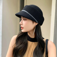 New Spring and Summer Thin Breathable Equestrian Hats for Women Show Small Face Outdoor Travel Photo French Elegant Retro Berets