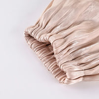 Elegant Pink Crepe Loose Bloomers for Woman Street Chic Pleated Trousers Female Autumn Vintage High Waist Balloon Pants