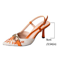 Lu Women Fashion Almond Head Artificial Plush Iron Buckle Comfortable Sandals