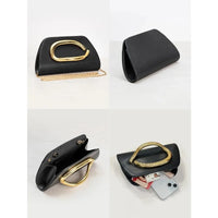 Women'S Evening Bag Party Banquet Chain Crossbody Bag Luxury Designer Gold Metal Buckle Box Clutch Fashion Shoulder Bag Wallet