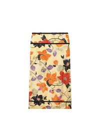 TFMLN Women Vintage Floral Print Midi Skirt Front Split Hem Straight High-Waisted 2026 Summer Pencil Skirt Chic Casual Lady New