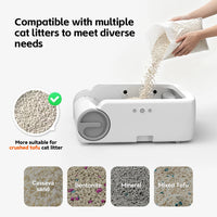 Open Automatic Cat Litter Box Smart Self-Cleaning Remote Control via App Cat Toilet Litter Tray New Electric Cat Toilet