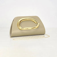 Women'S Evening Bag Party Banquet Chain Crossbody Bag Luxury Designer Gold Metal Buckle Box Clutch Fashion Shoulder Bag Wallet