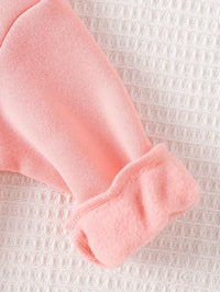 Newborn Baby Girl'S English Printed Fleece Hoodie and Sporty Casual Pants Are Suitable for Outdoor Use