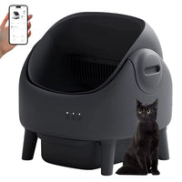 Low Noise Odor-Proof Wifi Remote App Control Large Electric Automatic Smart Open Top Self-Cleaning Cat Toilet Litter Box