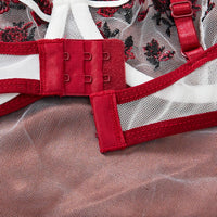 Contrast Lingerie Fancy Lace Set Woman 2 Pieces Women Underwear Embroidery Beautiful Bra and Panty Sets