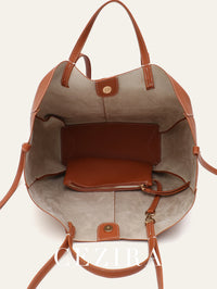 Fashionable PU Vegan Leather Tote Handbag for Women Classic Large Capacity Shoulder Bag Top-Handle Purse Shopping Travel Commute