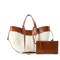 2026 High-End Knitted Patchwork Wing Bag Premium Sensory Large Capacity Tote for Women Light Luxury Niche Design Brown/Apricot