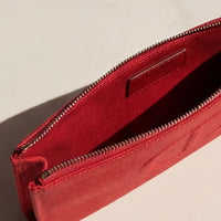 ’S Bag Red Large Capacity Travel Cosmetic Bag Waterproof Durable Portable Makeup Organizer Unisex Luxury Storage Pouch Ideal