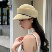 New Spring and Summer Thin Breathable Equestrian Hats for Women Show Small Face Outdoor Travel Photo French Elegant Retro Berets