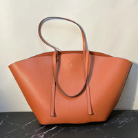 Oversize Arc-Shaped Design Tote Bags for Women Luxury Designer Handbags and Purses 2025 New in PU Wide Shopper Underarm Shoulder