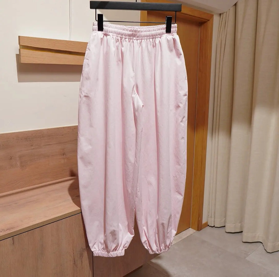 Bloomers Female Trousers Pleated Loose High Waist Bandage Streetwear Wide Leg Women Pants Ropa Y2K Barata Y2K Clothes Women