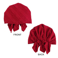 New Women'S Muslim Hijab Hats Long Tail Head Wraps Pre-Tied Bandana Turban Solid Color Chemo Beanie Headwraps Muslim Headwear
