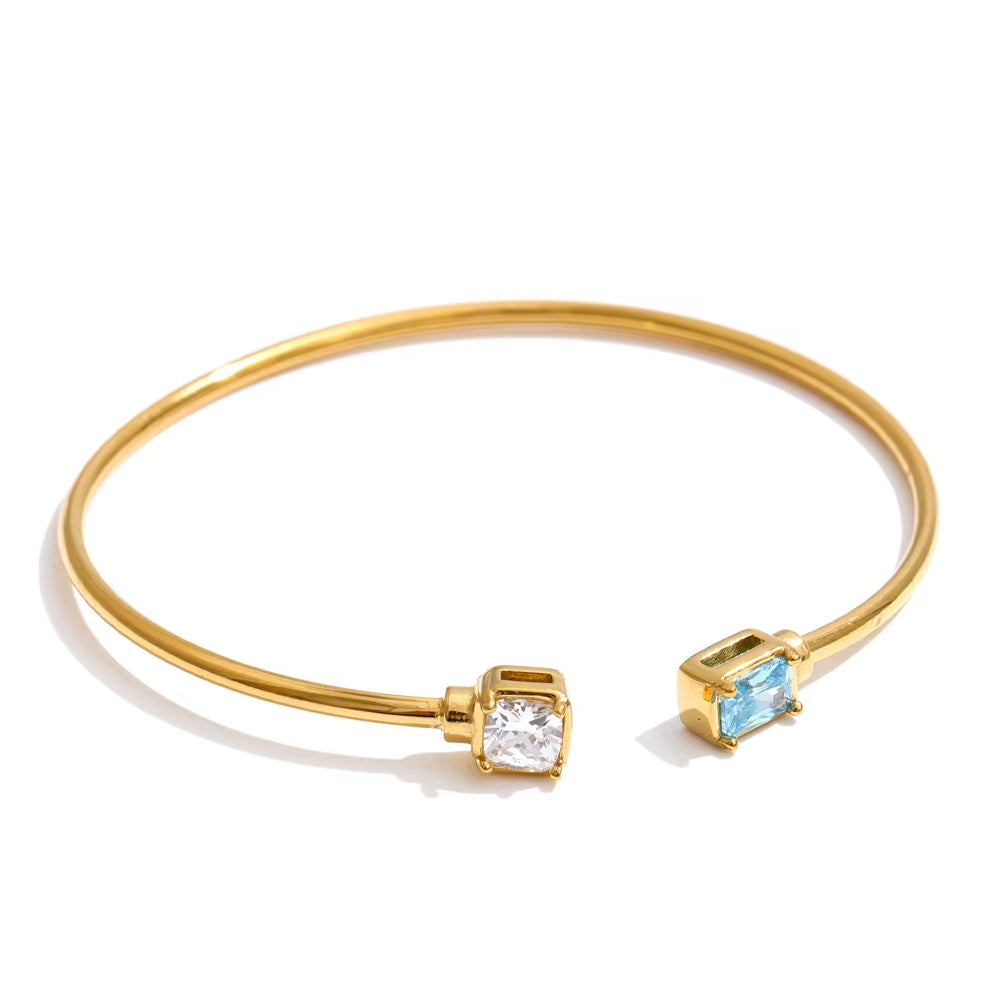 Bracelet Jonc Ouvert Femme | Acier Inoxydable