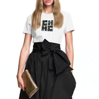 Summer Women'S T-Shirt Casuals Basic Fashionable Solid Lady Short Sleeve Loose Luxury Brand Tops Shirts Tops
