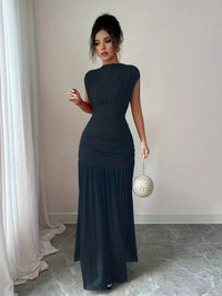 2026 Fashion Sleeveless Dresses for Women Summer Ship Leader Women Dress Slim Folds Dress Women Vestidos De Verano Mujer Q1848