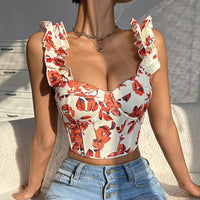Corset Crop Tops Trend Sexy Women'S Clothing Bustier Summer Fashion Camisole Slim Fit Vests Body Shaper Tank Top Overbust Korset