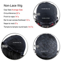 Human Hair Mullet Wig for Women Pixie Cut Wig Mullet Bob Wigs Full Machine Made Wigs Dovetail Wig Straight Brazilian Virgin Hair