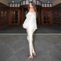 Fashion Women'S Shiny Compression Leggings Mid Waist Skinny Tight Yoga Workout Stirrup Pants Sport Bottoms Glossy Lingerie 2026