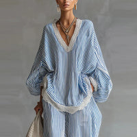 Ensemble Deux Pièces Femme | À Rayures Tendance