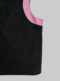 Women'S Colorblock Cut Out round Neck a Line Dress, Chic Elegant Sleeveless Cocktail Maxi Dress Elegant Evening Wear for Party Evening Formal Occasions, Ladies' Clothes for Spring & Fall