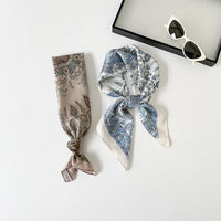 70*70Cm New Luxury Design Square Silk Scarf Women Bandana Soft Hair Band Wrap Hijab Neckerchief Hairband Headband Foulard