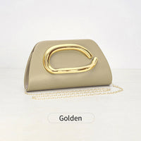 Women'S Evening Bag Party Banquet Chain Crossbody Bag Luxury Designer Gold Metal Buckle Box Clutch Fashion Shoulder Bag Wallet