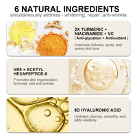 Niacinamide Face Serum Vitamin C Whitening Dark Spot Remover Serum Hyaluronic Acid Moisturizing Essence Facial Skin Care 40Ml
